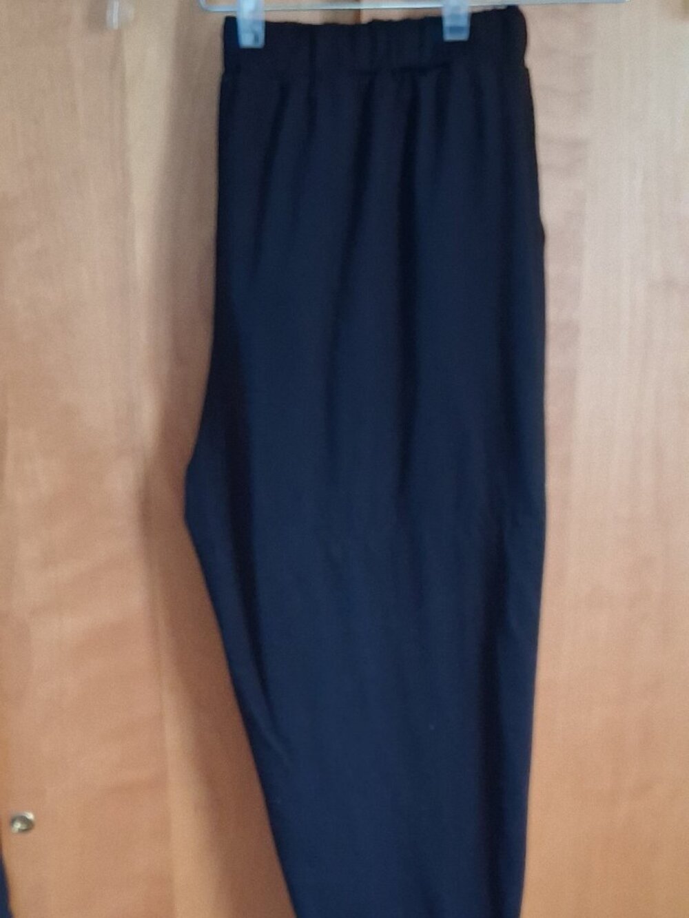 Beyove Women Black Casual Drawstring Pants XXL 43" length